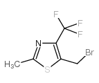 5-(溴甲基)-2-甲基-4-(三氟甲基)-1,3-噻唑结构式