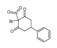 2-bromo-2-nitro-5-phenyl-cyclohexane-1,3-dione结构式