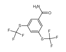 3,5-bis(trifluoromethylthio)benzamide结构式