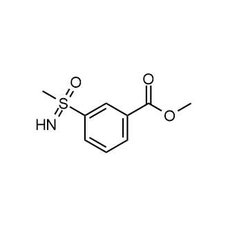 3-(S-甲基磺酰亚胺基)苯甲酸甲酯结构式