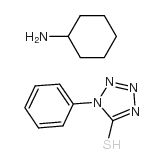 1-phenyl-1h-tetrazole-5-thiol cyclohexylamine salt Structure