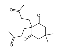 5,5-dimethyl-2,2-bis(3-oxo-butyl)cyclohexane-1,3-dione Structure