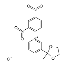 1-(2,4-dinitrophenyl)-3-(2-methyl-1,3-dioxolan-2-yl)pyridinium chloride Structure