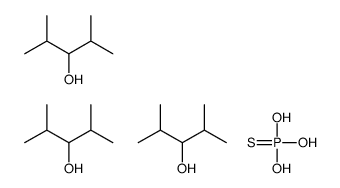 2,4-dimethylpentan-3-ol,trihydroxy(sulfanylidene)-λ5-phosphane结构式
