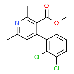 4-(2,3-二氯苯基)-2,6-二甲基-3-吡啶羧酸甲酯结构式