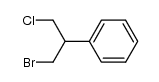 (1-bromo-3-chloropropan-2-yl)benzene Structure