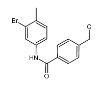 N-(3-bromo-4-methylphenyl)-4-(chloromethyl)benzamide Structure