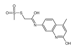 Carbostyril 124 N-Carboxymethyl Methanethiosulfonate结构式