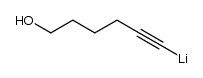 (6-hydroxyhex-1-yn-1-yl)lithium Structure