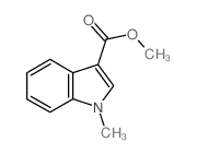 N-甲基吲哚-3-甲酸甲酯结构式
