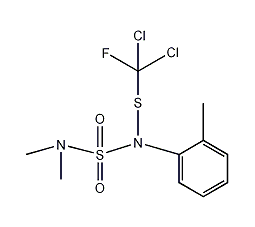N-二氯甲基硫氟- N',N'-二甲基-甲苯磺酰胺结构式