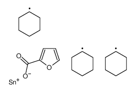 tricyclohexylstannyl furan-2-carboxylate结构式