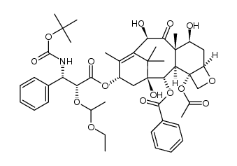 2'-(1-ethoxyethyl)-docetaxel结构式