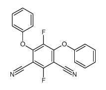 2,5-difluoro-4,6-diphenoxybenzene-1,3-dicarbonitrile Structure