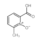 2-Pyridinecarboxylicacid, 6-methyl-, 1-oxide结构式