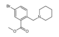 5-溴-2-(哌啶-1-甲基)苯甲酸甲酯结构式