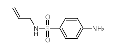N-烯丙基-4-氨基苯磺酰胺结构式