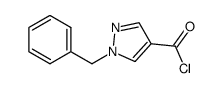 1-benzyl-1H-pyrazole-4-carbonyl chloride Structure