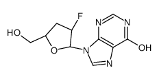 9-(2,3-dideoxy-2-fluoro-betaD-threo-pentofuranosyl)hypoxanthine Structure