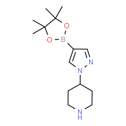 4-(4-(4,4,5,5-tetramethyl-1,3,2-dioxaborolan-2-yl)-1H-pyrazol-1-yl)piperidine Structure
