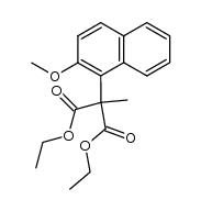 diethyl α-[1-(2-methoxynaphthyl)]-α-methylmalonate Structure