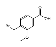 4-溴甲基-3-甲氧基苯甲酸结构式
