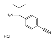 4-((1R)-1-氨基-2-甲基丙基)苯甲腈盐酸盐结构式