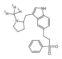 (S)-3-((1-methylpyrrolidin-2-yl)methyl)-5-(2-(phenylsulfonyl)ethyl)-1H-indole-d3 Structure