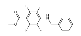 methyl N-benzyl-4-amino-2,3,5,6-tetrafluorobenzoate Structure