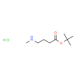 4-(甲基氨基)丁酸叔丁酯盐酸盐结构式