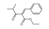(Z)-2-isobutyryl-3-phenylacrylic acid ethyl ester结构式