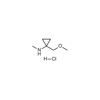 1-(甲氧基甲基)-N-甲基环丙烷-1-胺盐酸盐结构式