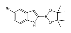 5-溴吲哚-2-硼酸频那醇酯结构式