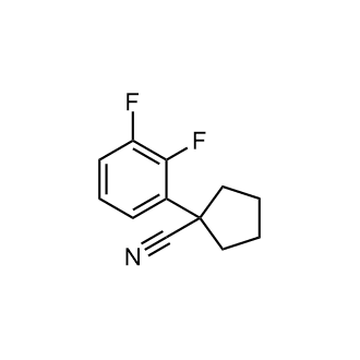 1-(2,3-二氟苯基)环戊烷-1-甲腈结构式