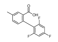 5-methyl-2-(2,4,6-trifluorophenyl)benzoic acid结构式