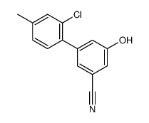 3-(2-chloro-4-methylphenyl)-5-hydroxybenzonitrile Structure