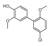 4-(5-chloro-2-methoxyphenyl)-2-methoxyphenol结构式