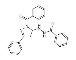N'-(1-benzoyl-3-phenyl-4,5-dihydro-1H-pyrazol-5-yl)benzohydrazide Structure