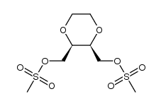 (2R*,3S*)-2,3-bis(methanesulfonyloxymethyl)-1,4-dioxane Structure