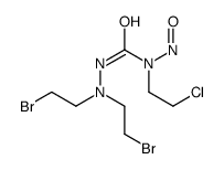 1,1-di-(2-bromoethyl)-4-nitroso-4-(2-chloroethyl)semicarbazide结构式