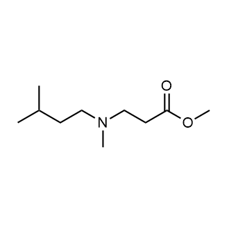 3-(异戊基(甲基)氨基)丙酸甲酯结构式