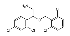 2-(2,6-二氯苄氧基)-2-(2,4-二氯苯基)乙胺结构式