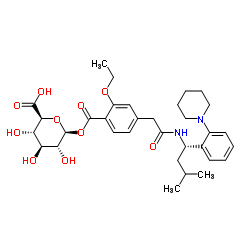 瑞格列奈酰基-beta-D-葡糖苷酸结构式