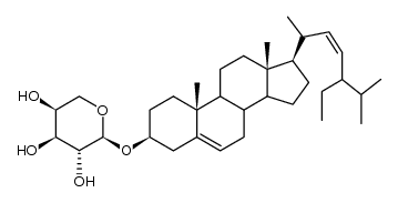 Stigmasterol-α-L-arabinopyranosid Structure
