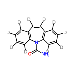 5H-二苯并[B,F]氮杂卓-5-甲酰胺-D10结构式