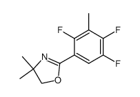 2-(2,4,5-trifluoro-3-methylphenyl)-4,4-dimethyl-2-oxazoline结构式