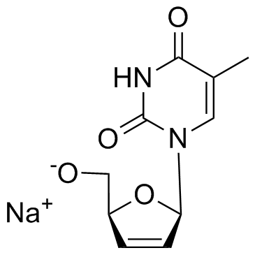 Stavudine sodium structure