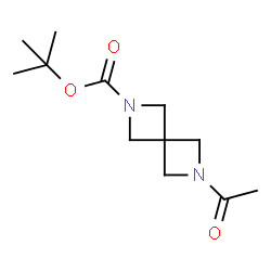 6-乙酰-2,6-二氮杂螺[3.3]庚烷-2-羧酸叔丁酯结构式
