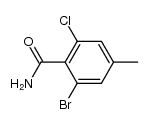 2-bromo-6-chloro-4-methylbenzamide Structure