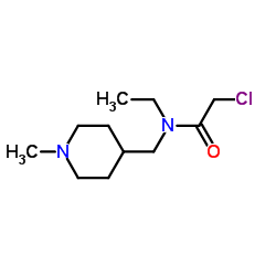 2-Chloro-N-ethyl-N-[(1-methyl-4-piperidinyl)methyl]acetamide Structure